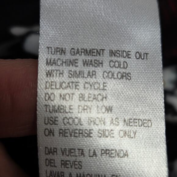 Disney Nightmare Before Christmas Skellington Women's L (12/14) Fleece PJ Set - Picture 16 of 16